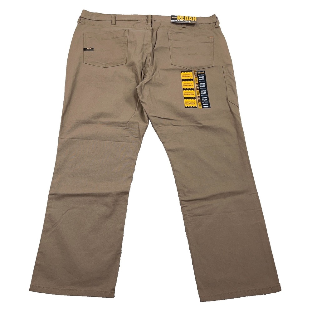 Ariat Rebar M4 Pants Men 44x30 Relaxed Straight Leg Brown Dura Stretch Work NWT - Picture 2 of 16